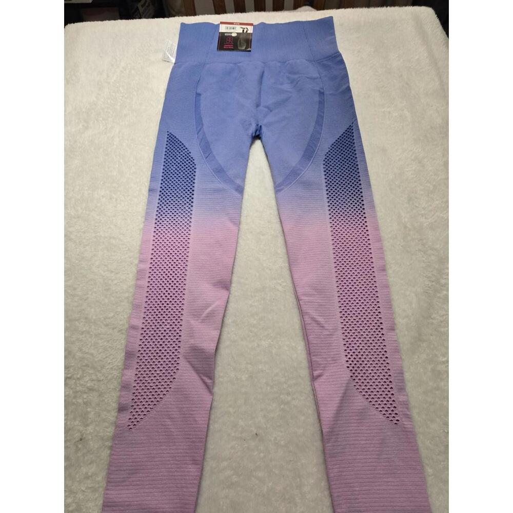 No Boundaries Blue/Pink Fade Ankle Length High Rise Leggings Size M (7-9)